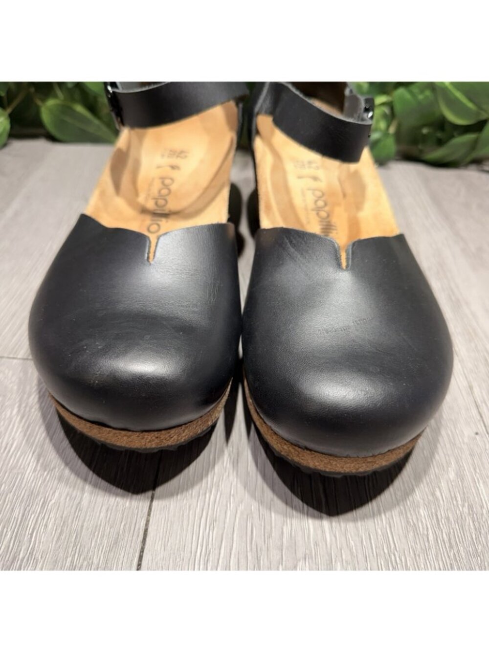 Birkenstock Papillio Mary Jane Women’s Size 42 Black Wedge Ankle Strap Sandal - Picture 3 of 11